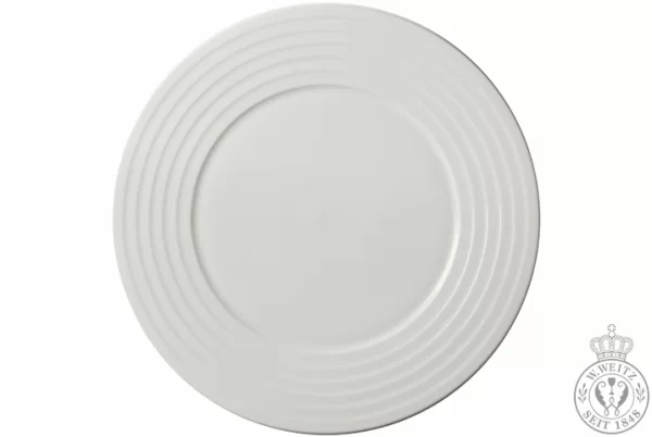 Pizzateller Dibbern Bone China Weiß Fine Dining R Platzteller 32cm Mit Relief 1