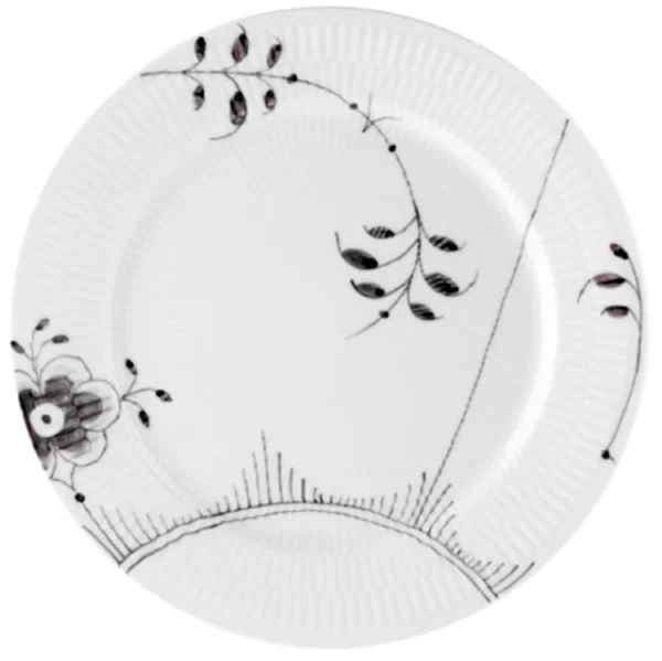 Royal Copenhagen Mega Schwarz Gerippt Speiseteller 27cm Dekor 2 2542627 1