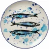 Pizzateller Vista Portuguese Wet Painting Teller 38cm Fische 7